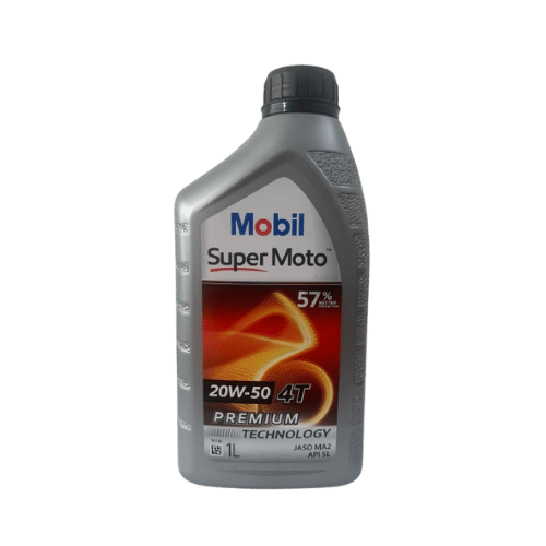 Mobil Super Moto 20W 50 (4T) | 1Liter (Motorcycle Oil)